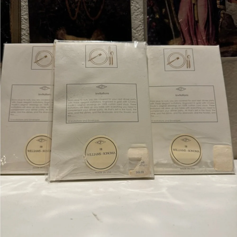 Charles Fradin For Williams- Somona Dinner‎ Party Invitations